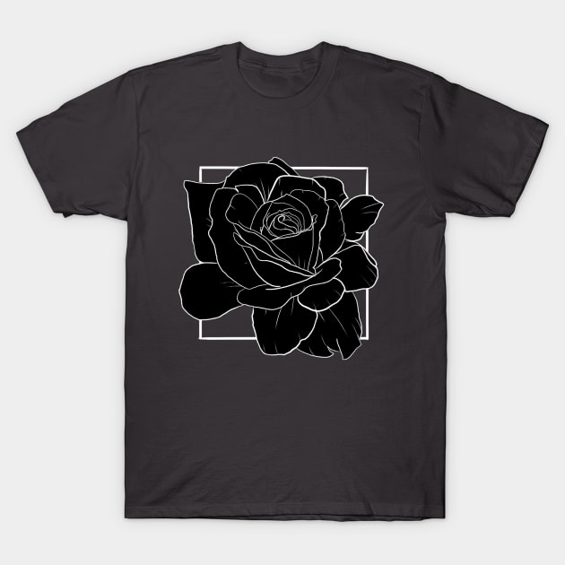 Black Rose T-Shirt by Indicat